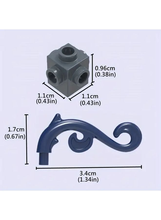 15Pcs Dark Gray Trunk Building Blocks DIY Farm Vegetable Plants Vines Toy Set - Image 3