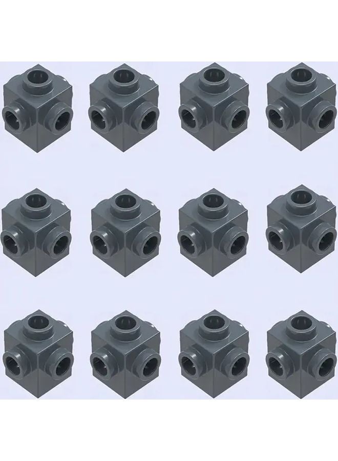 15Pcs Dark Gray Trunk Building Blocks DIY Farm Vegetable Plants Vines Toy Set - Image 1
