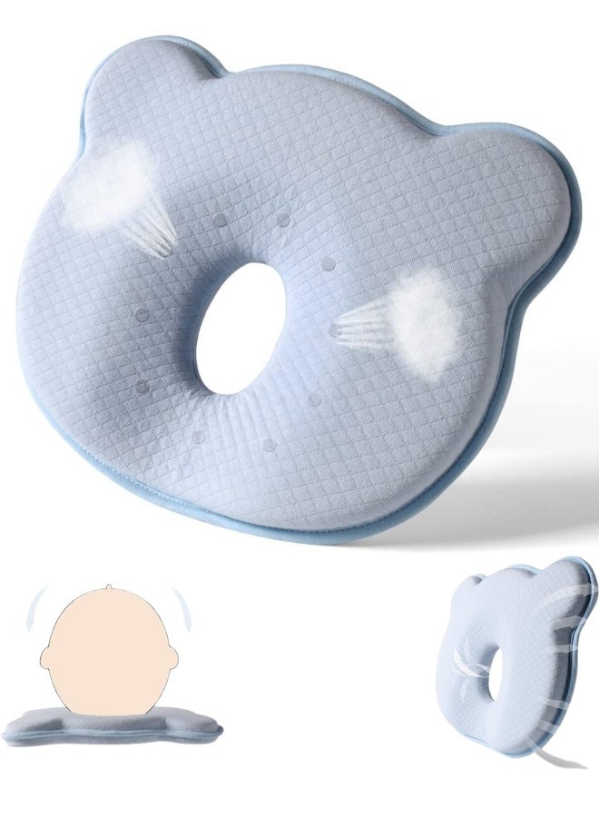 Memory Foam Baby Travel Pillow, Portable Cute Cartoon Soft and Cozy Pillow, Breathable Bedding Set for Infants for Small Boys and Girls Prevent Flat Head - Image 1