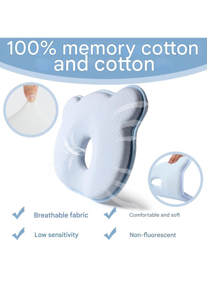 Memory Foam Baby Travel Pillow, Portable Cute Cartoon Soft and Cozy Pillow, Breathable Bedding Set for Infants for Small Boys and Girls Prevent Flat Head - Image 4