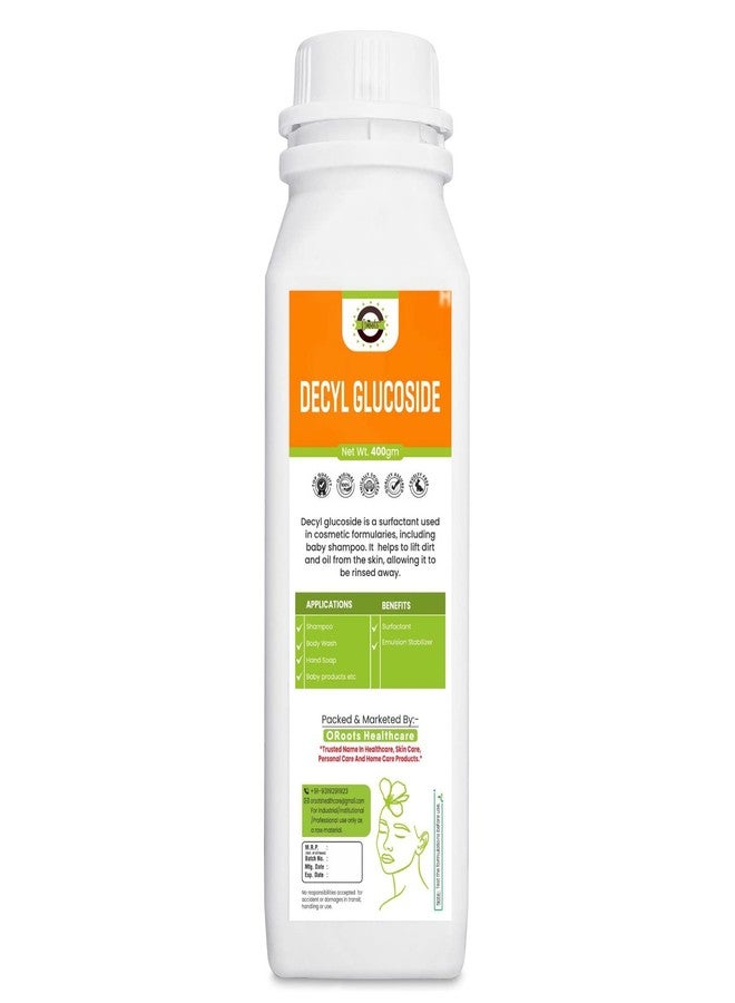 OROOTS DECYL GLUCOSIDE (400gm) for shampoo, body wash, hand soap, baby products etc. - Image 1