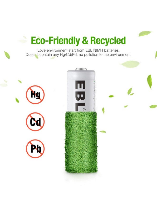 EBL Aa Rechargeable Batteries 2800Mah Ready2Charge Quality Aa Batteries - 16 Counts - Image 5