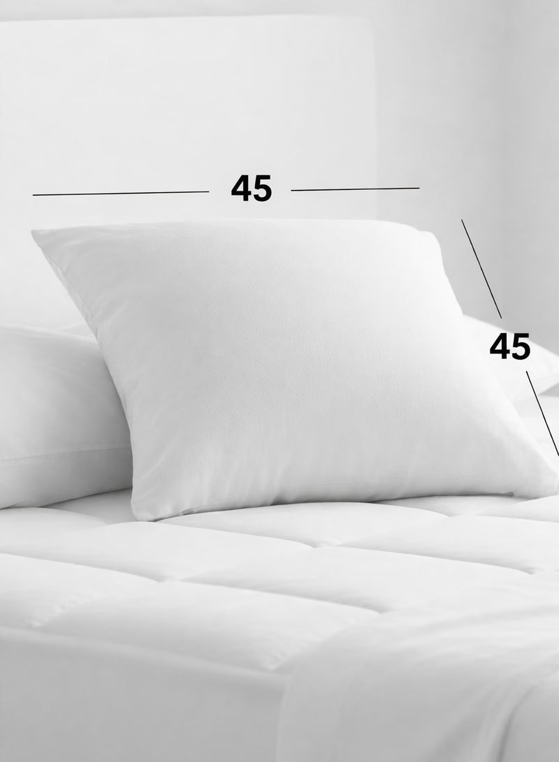 Soufa Dibaj 2 Pieces | Microfiber Cushion Filler - White - 45x45 cm - Image 2