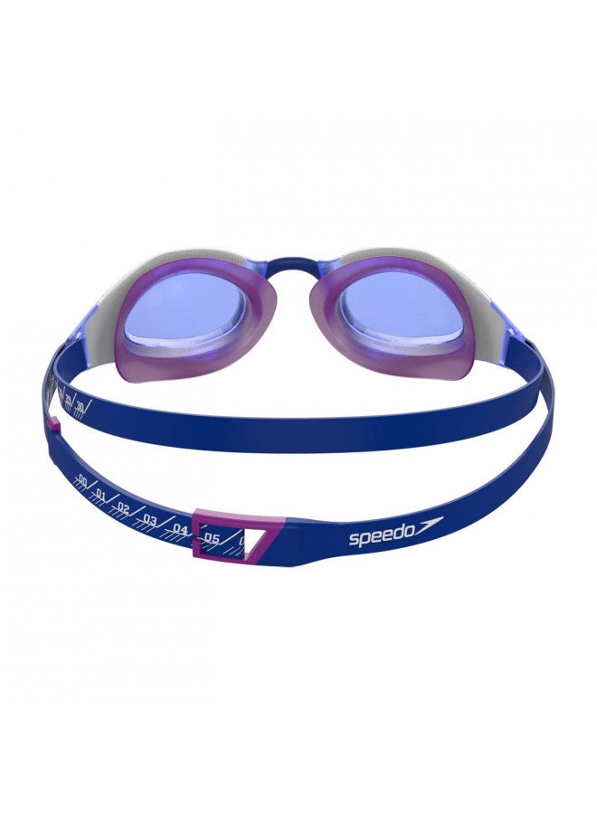 speedo Speedo Unisex's Fastskin Hyper Elite Goggles, Blue Flame/Diva/White, One Size - Image 1