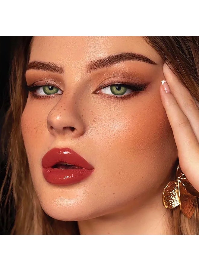 عدسات لاصقة ملونة سنوية باللون الأخضر - عدسات تجميلية للجنسين - عدسات موضة مطلوبة - مع علبة تخزين - view 5