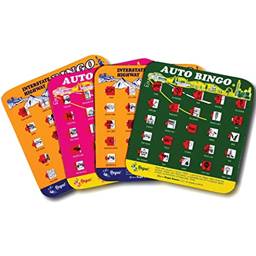 Regal Games FingerTip Shutter Bingo Cards with Sliding Windows Auto Bingo Game Set Travel Game for Adults Kids Reusable No Chips Daubers Needed 4 Packs Pink - Image 1