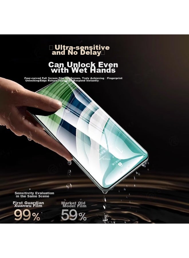 DiVi First Guard Tempered Glass Screen Protector For Huawei Mate 40/40e, Full Adhesive Curved Screen, High-definition Full-screen Film, Anti-fingerprint, Dust-free Chamber, Shatterproof Protective Film - Image 2