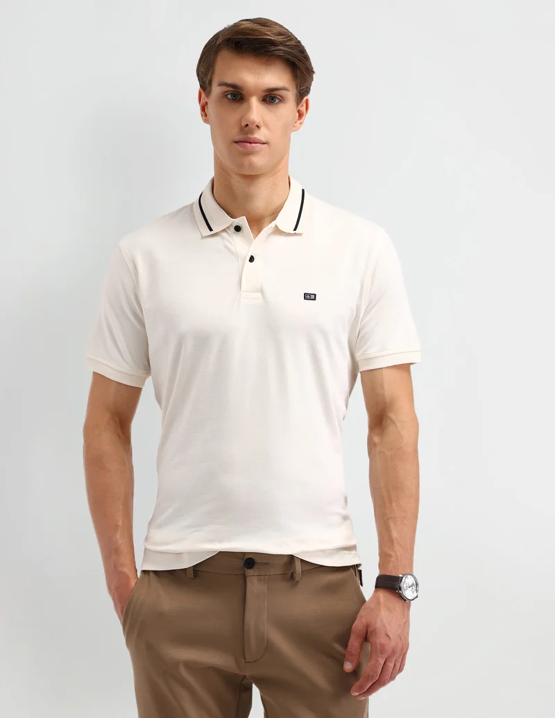 Arrow Solid Cotton Polo Shirt
