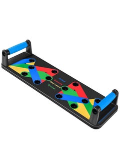 ELTRAZONE Push Up Board 9 in 1 Home Workout Equipment Multi-Functional Pushup Bar System Fitness Floor Chest Muscle Exercise Professional Equipment Burn Fat Strength Training Arm  - Image 1