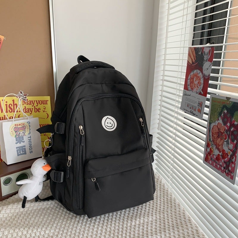 Backpack Korean-Style Ins-Style All-Match College Student Schoolbag Women'S Japanese-Style Nylon High-Capacity Backpack For Junior High School Students - Image 1