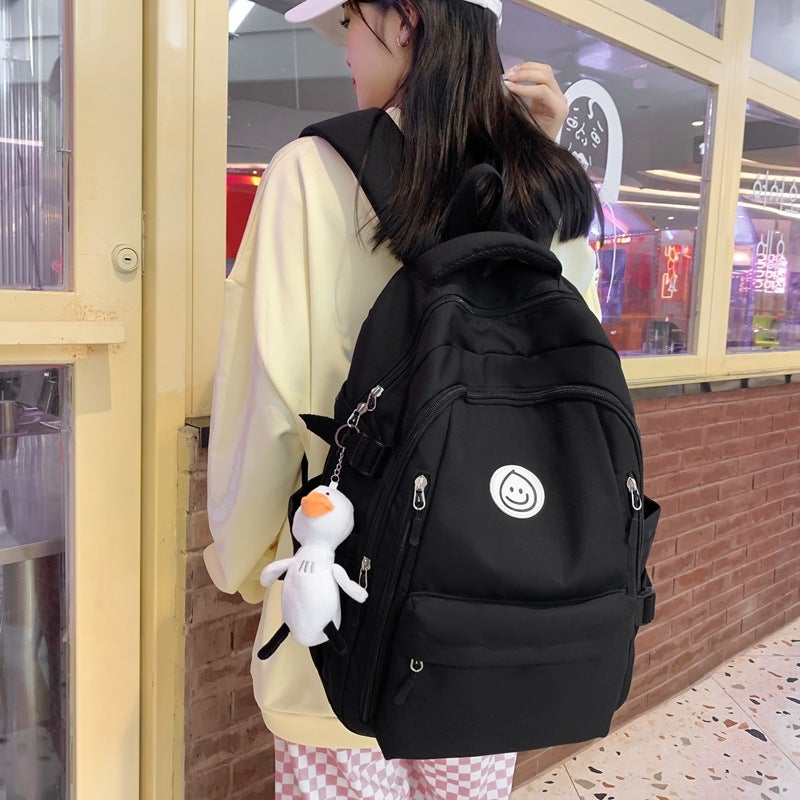 Backpack Korean-Style Ins-Style All-Match College Student Schoolbag Women'S Japanese-Style Nylon High-Capacity Backpack For Junior High School Students - Image 5