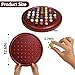 Wahartoly Solitaire Game 126 inch Round Wooden Board with 36 Natural Marble MarblesHighly Difficult Single Player Strategy Game Holiday and Retirement Gifts - Image 4