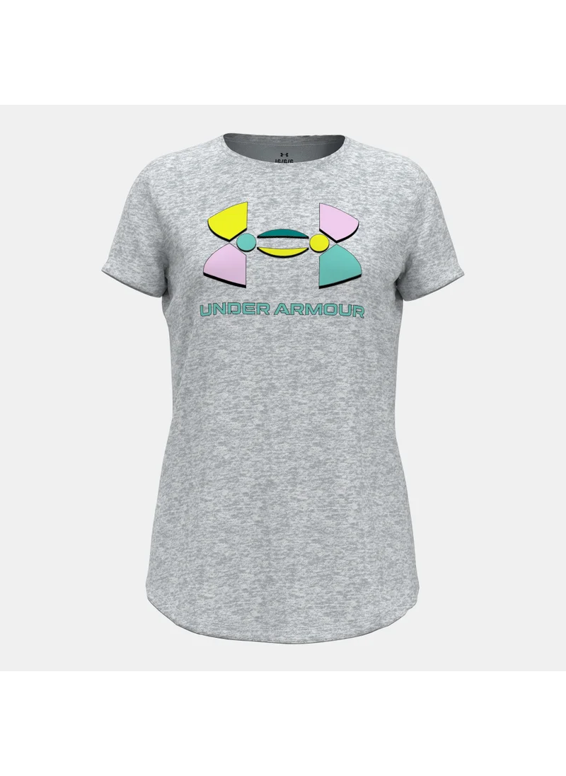 UNDER ARMOUR Kids' Colourblock Big Logo Training T-Shirt