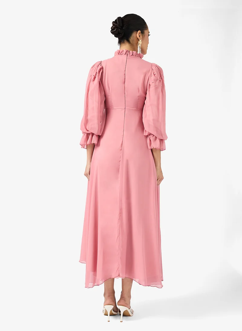 خزانة A-line Dress With Dainty Shoulder Beads