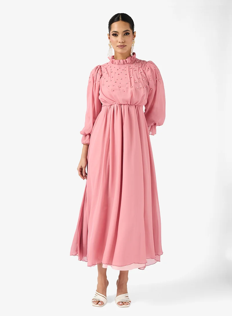 خزانة A-line Dress With Dainty Shoulder Beads