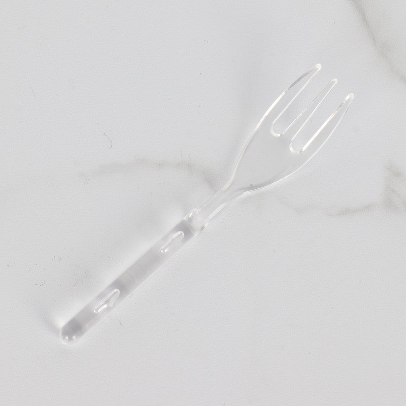 general 100 Pcs Disposable Plastic Spoons Forks Colorful Cake Dessert Cutlery Individually Packaged - Image 1