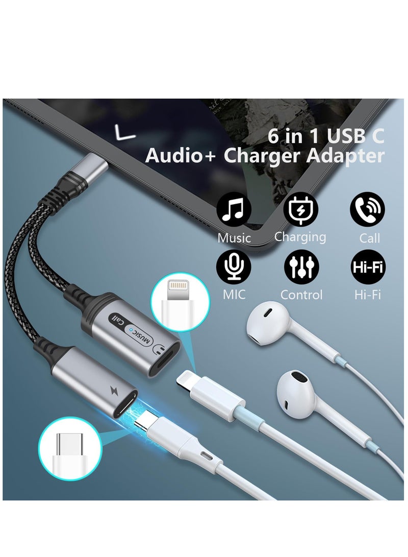 SYOSI USB C to Lighting Headphone Audio Adapter for iPhone 15 Pro Max USB Type C Male to Lighting Female Earphone Connector Adapter with USB C PD 60W Fast Charging for iPad 10/iPad Pro/Mac/Galaxy S23 S22 - Image 2
