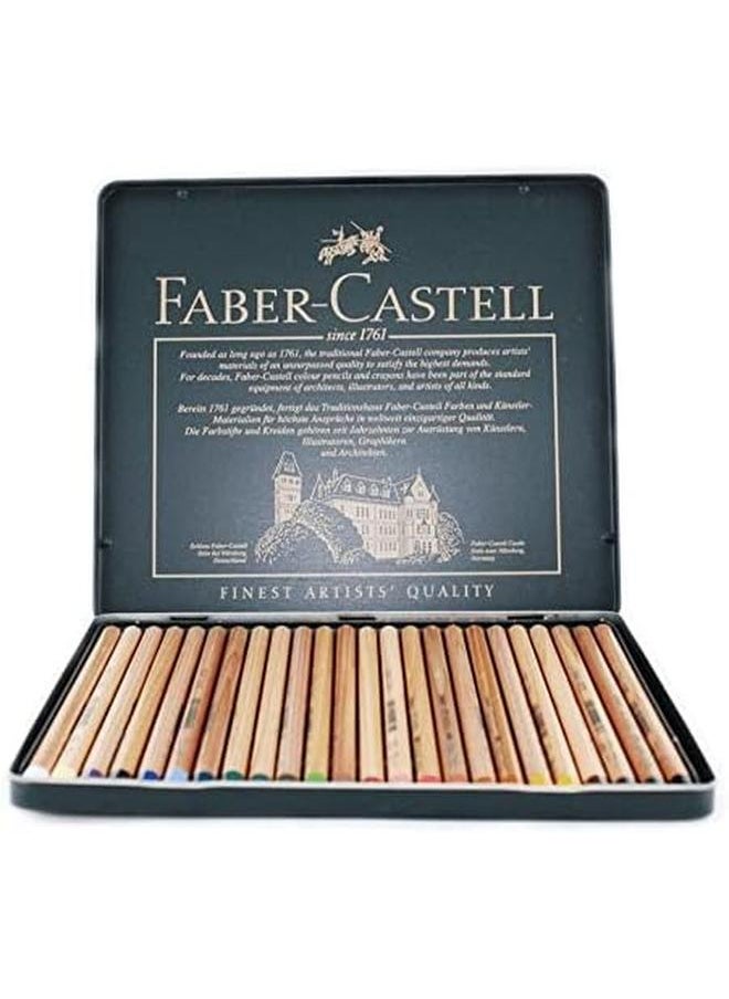FABER-CASTELL - Colour Pencil Pitt Pastel Tin Of 24 - Image 1