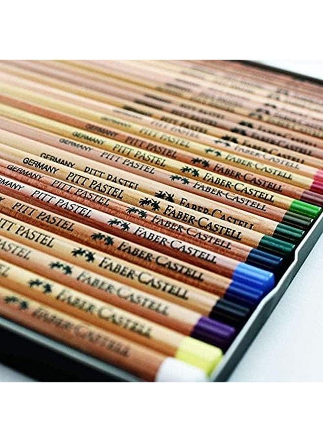 FABER-CASTELL - Colour Pencil Pitt Pastel Tin Of 24 - Image 1