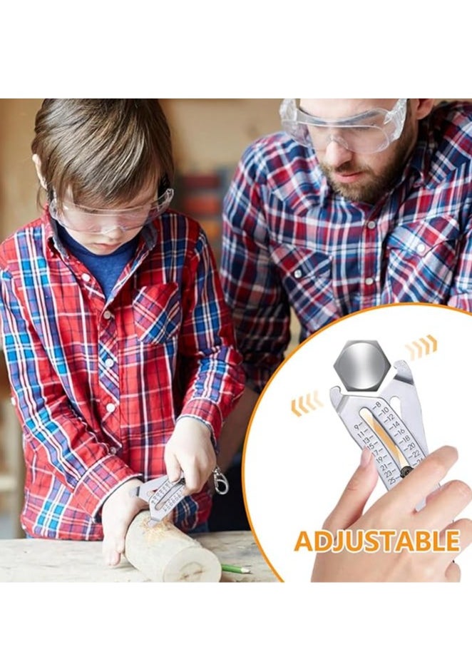 Generic Portable Precise Thread Size Checker Keychain,Bolt Size Finder Keychain,Precise Bolt Size Finder Keychain,2024 Newest Thread Size Verification Tool for Fast and Precise Measurement（1pcs）  - Image 2