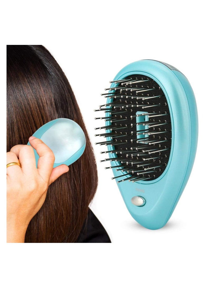 general Electric Ion Hair Brush, Mini Negative Ion Hair Comb for Combing Hair and Head Massage, Portable Vibration Massage Hair Comb, for All Hair Types (Mint) - Image 1