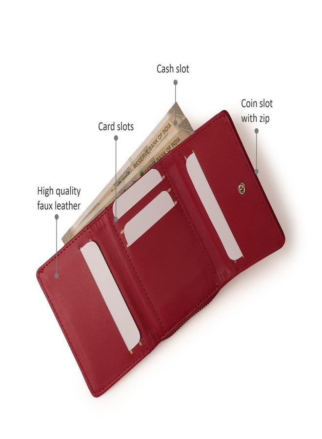 Fastrack Women's Pocket Essentials Wallet | Compact & Convenient | Coin Purse, Card & Cash Slots | Everyday Carry | 6 Months Warranty - Image 3