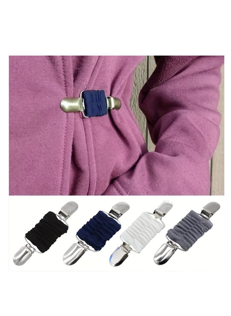 AROAQ Dress Clips, Elastic Clothes Clip Brooch Pins, Multipurpose Dress Shirt Brooch Clip, Multicolor Dress Clips Back Cinch For Women - Image 3
