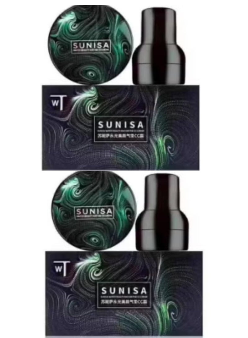 SUNISA 2 PACK OF Air Cushion Bb Cream Isolation Bb Nude Concealer Waterproof Matte Liquid Foundation For All Skin Types Cc Cream Full Coverage Concealer Cream 20G 1 Count - Image 1