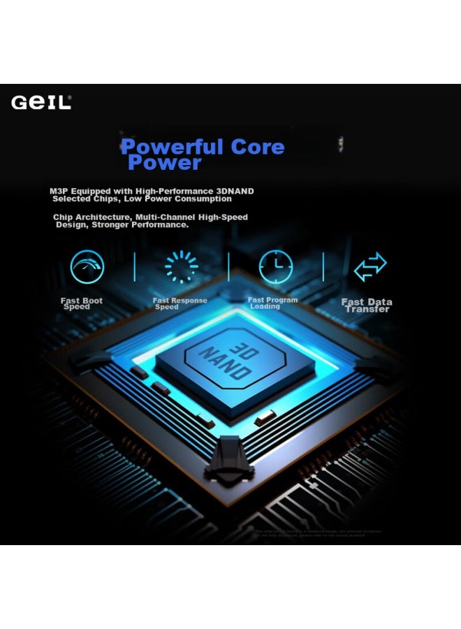 Geil 512gb Ssd Solid State Drive, Msata, For Desktop And Laptop, High-speed 500mb/s, M3p Series - Image 4