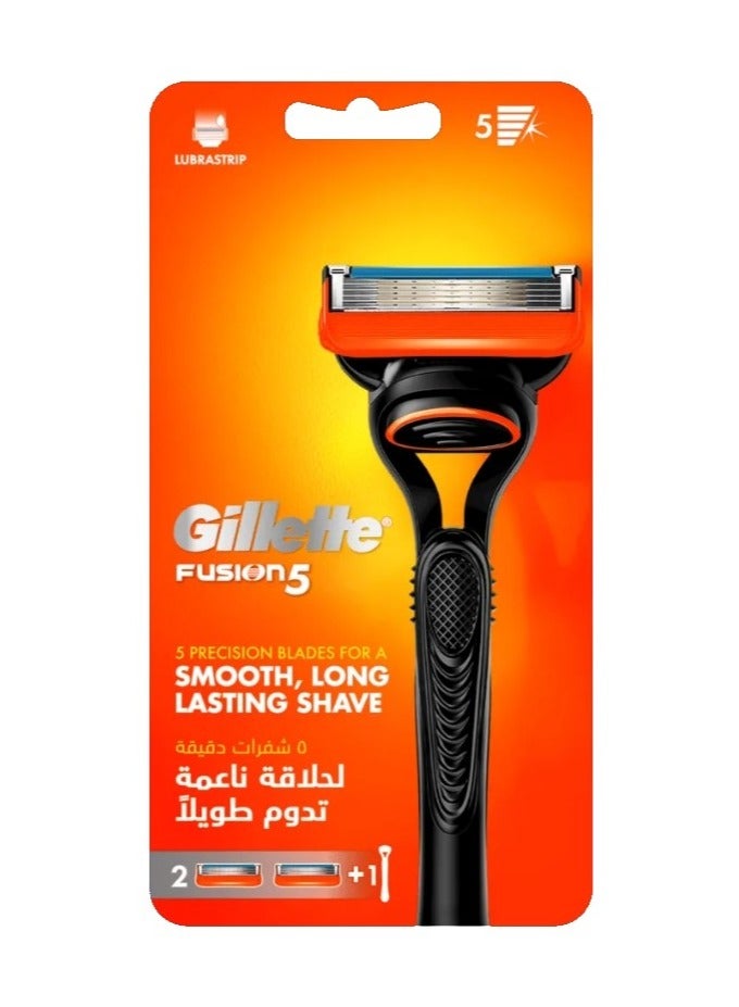ماكينة حلاقة جيليت فيوجن للرجال بمقبض + شفرتين - Image 1