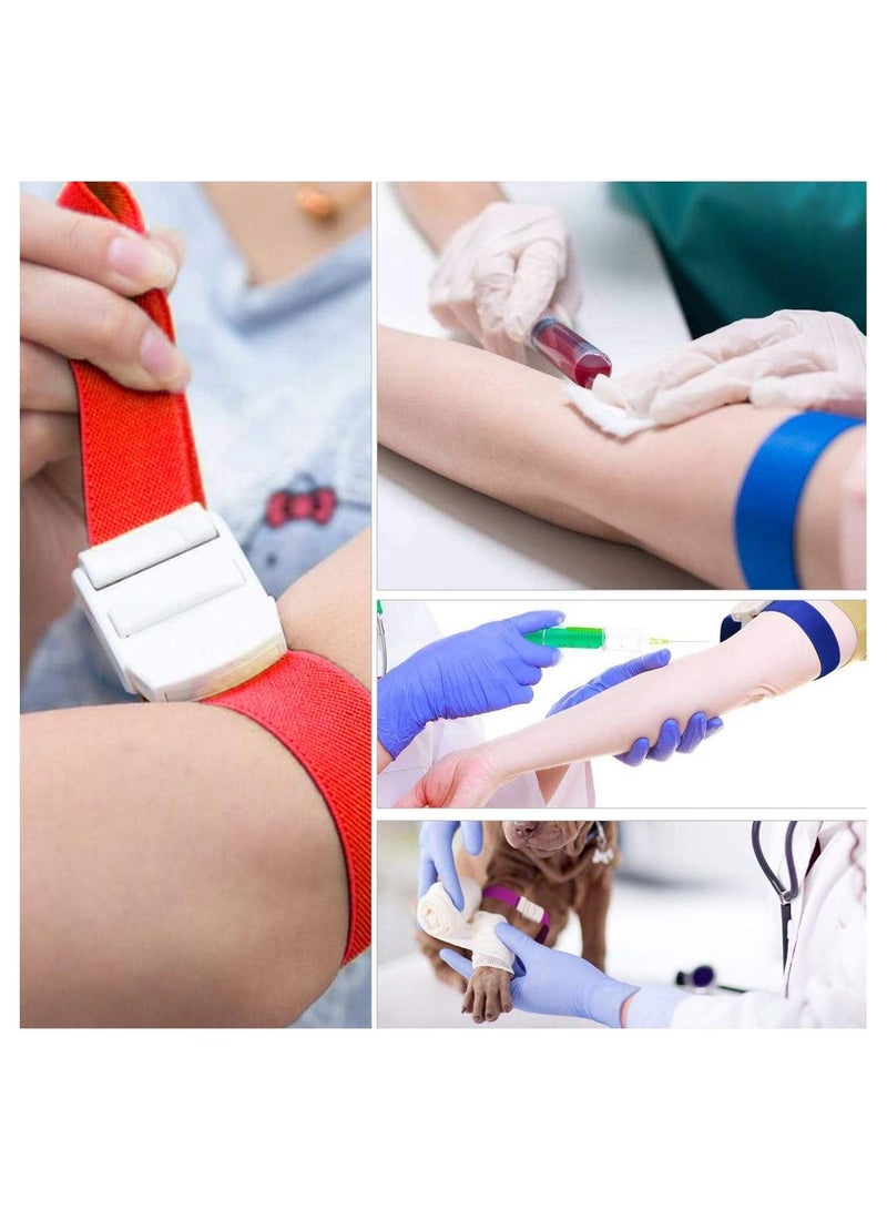 5-Piece Adjustable Tourniquets Medical Emergency First Aid Quick Release Outdoor Elastic Strap Buckle Band - Image 5