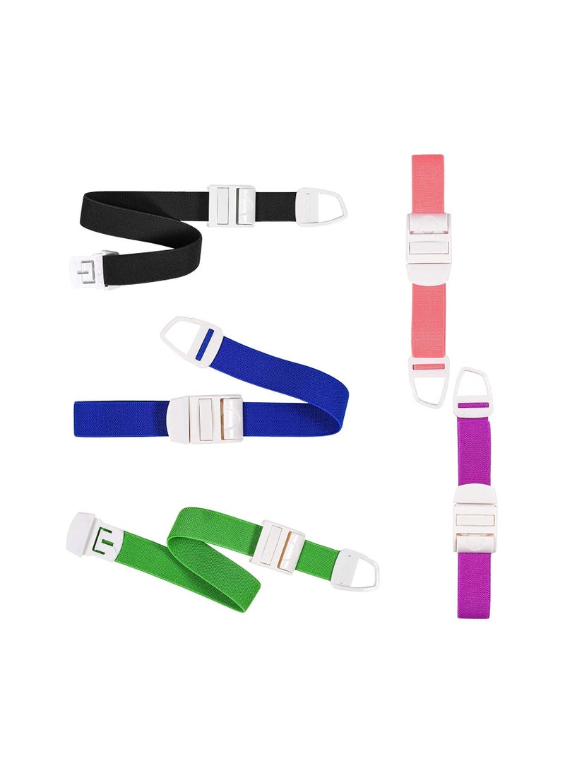 5-Piece Adjustable Tourniquets Medical Emergency First Aid Quick Release Outdoor Elastic Strap Buckle Band - Image 1