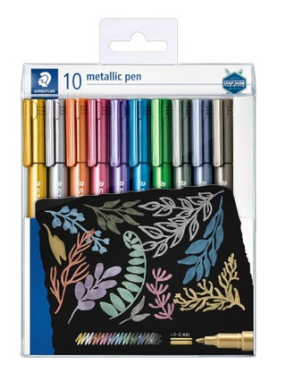 10-Piece Metallic Marker Pen Set - pzsku/Z56D05DDD2BFC0FED747CZ/45/_/1721888284/5382750b-f7d9-4cd2-8eaf-5ade5b7327f0