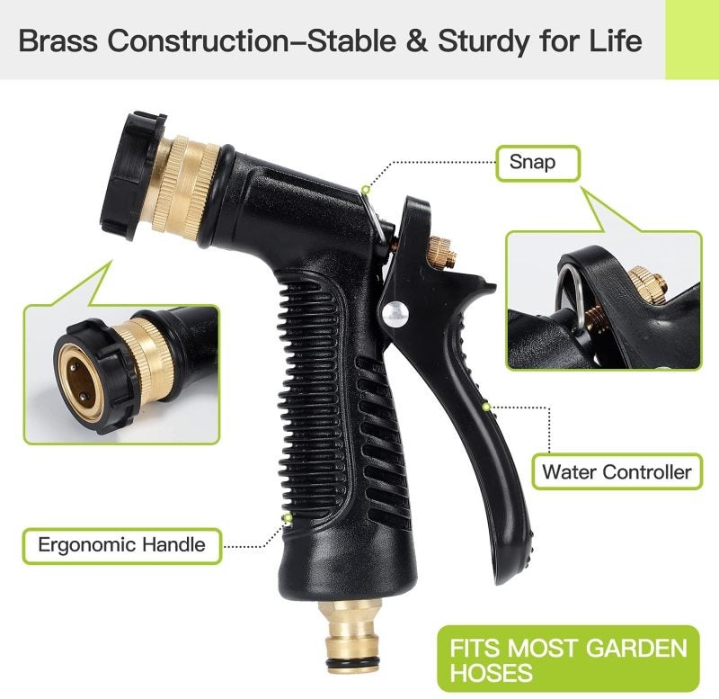 Foam Car Wash Foam Sprayer Soap Foam Blaster, Adjustable Ratio Dial Foam Cannon for Cleaning with Quick Connector to Any Garden Hose| Car Detailing Tool(Copper Connector) - Image 2
