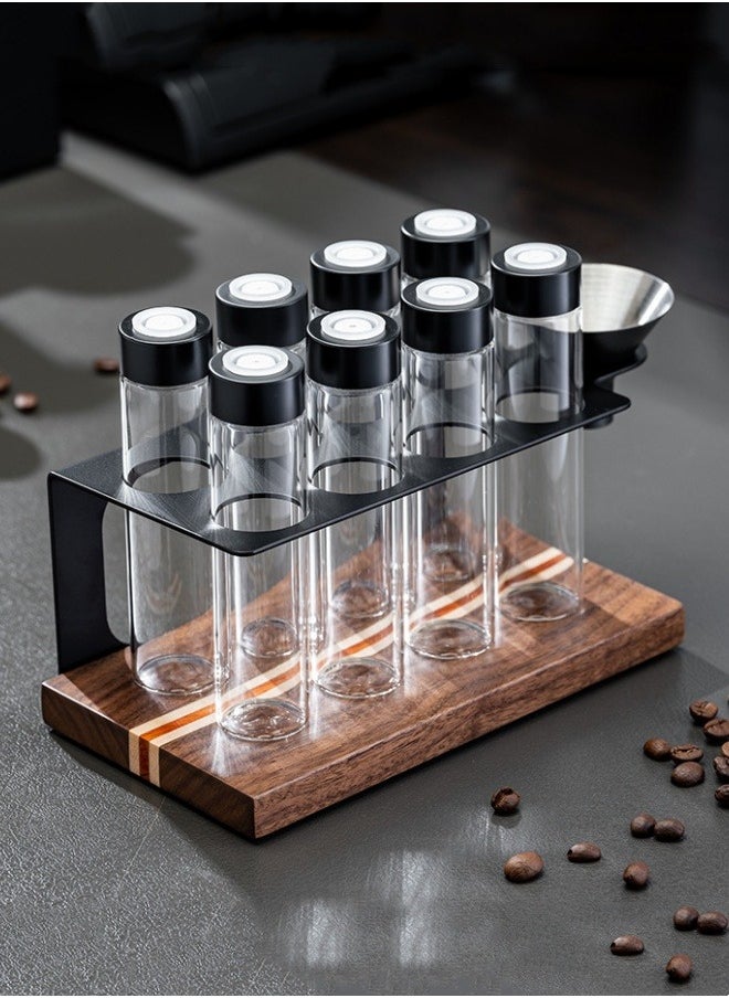M MIAOYAN - Coffee bean sealed can display stand transparent storage can one-way exhaust valve portable sub-bottle smelling bottle with funnel - Image 1