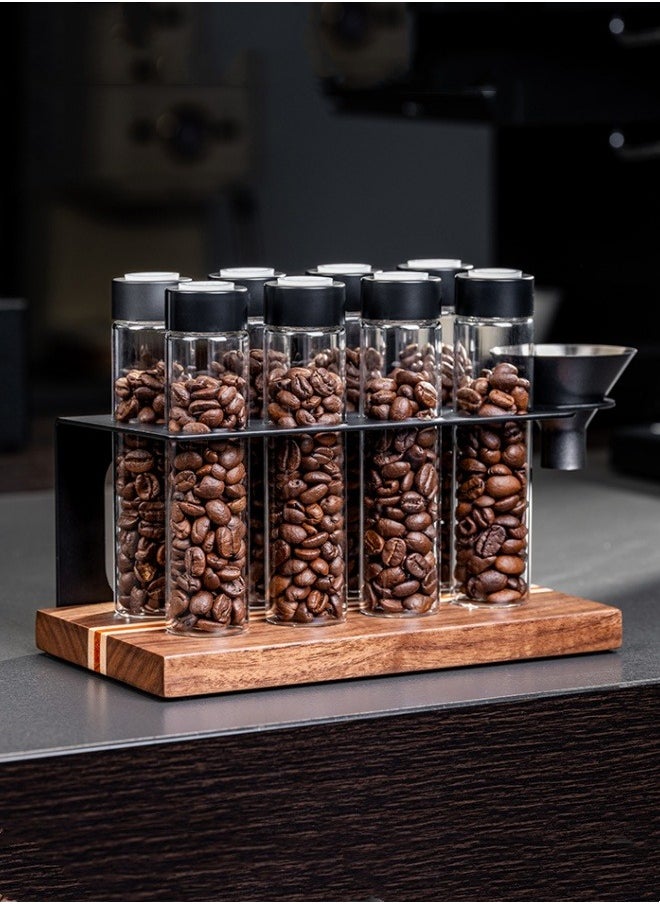 M MIAOYAN - Coffee bean sealed can display stand transparent storage can one-way exhaust valve portable sub-bottle smelling bottle with funnel - Image 1