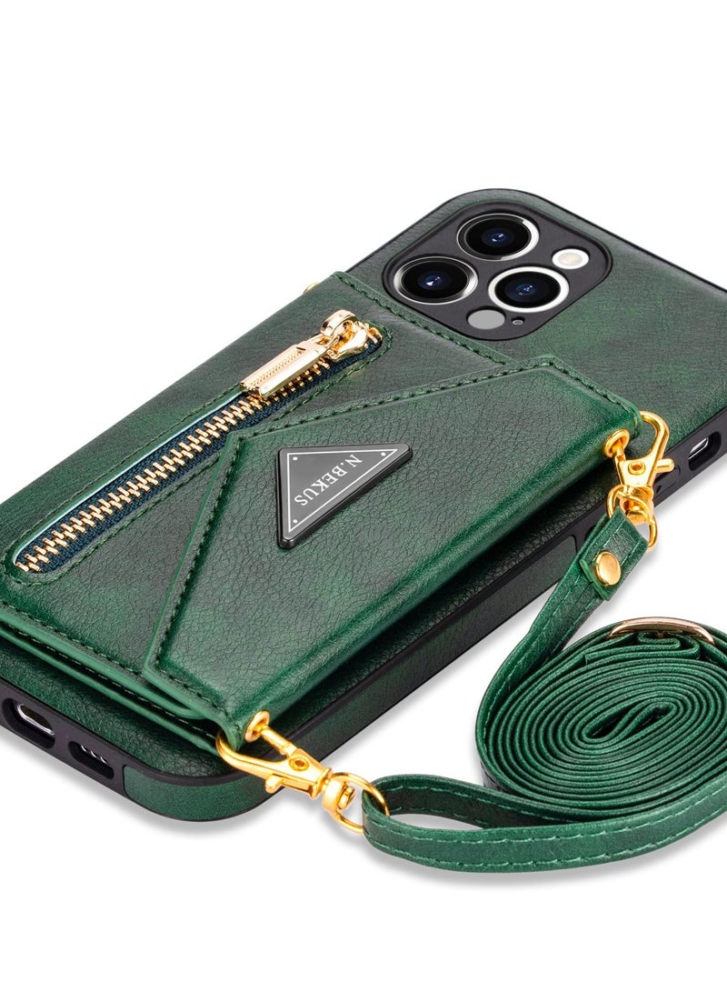 Loquat Suitable for iPhone mobile phone leather case card lanyard protective sleeve creative mobile phone shell new - Image 1