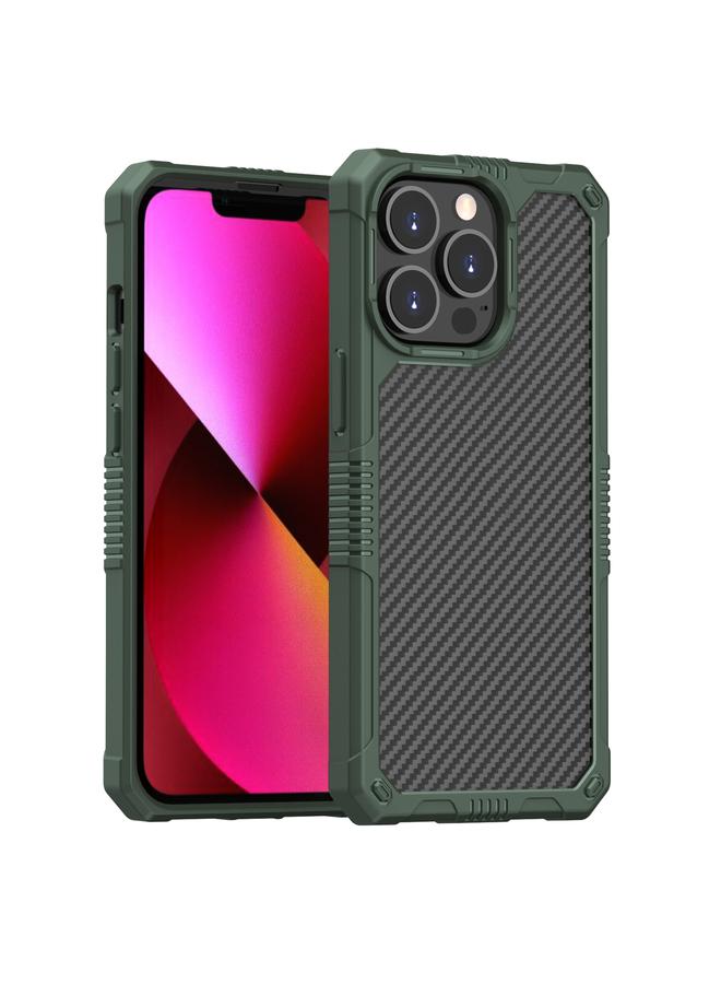 اس-توب جراب مقاوم للصدمات من ألياف الكربون لهاتف iPhone 13 Pro Max - Image 1