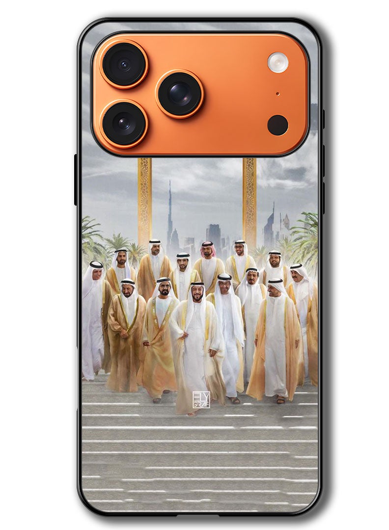 Theodor Case Compatible with Apple iPhone 17 Pro Max 6.9 Inch Protection Shockproof Bumper Cover Dubai Rulers - Image 1