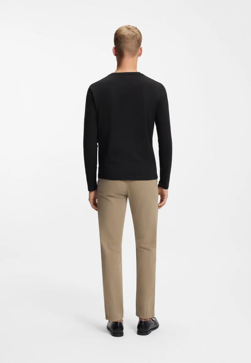 بوس تيشيرت قطني مطبوع بشعار