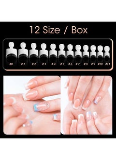 White French Nail Tips120Pcs Short French Style Acrylic Nail Tip 12 Sizes False Nail Clear And White Press On Nails For Women(Whiteclear) - pzsku/Z56D0A279330520FACCD0Z/45/_/1683025497/0d820354-5bfd-4c7c-9967-80ddeafefe81