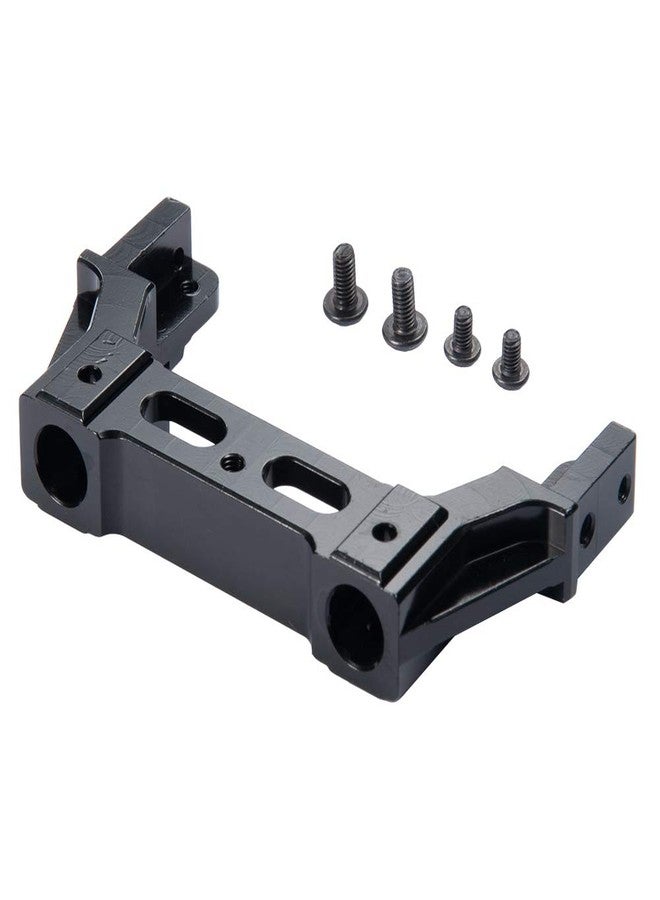 MOHERO Aluminum Alloy Front & Rear Bumper Mount Servo Stand CNC for AXIAL SCX10 II 90046 1/10 RC Crawler Car (Front+Rear Bumper Mount, Black) - Image 3