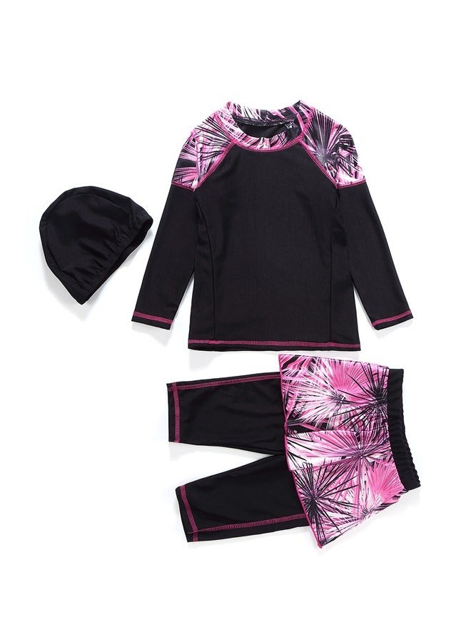 160cm Girl Modest Swimwear Islamic Burkini Swimming Costume Parent-Child Muslim Swimsuit - Image 1