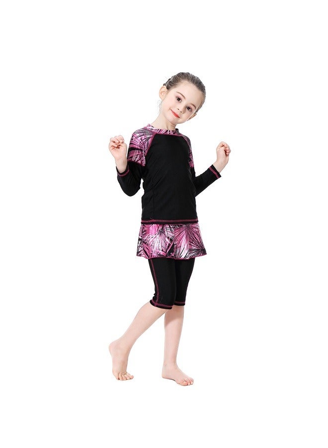 160cm Girl Modest Swimwear Islamic Burkini Swimming Costume Parent-Child Muslim Swimsuit - Image 4