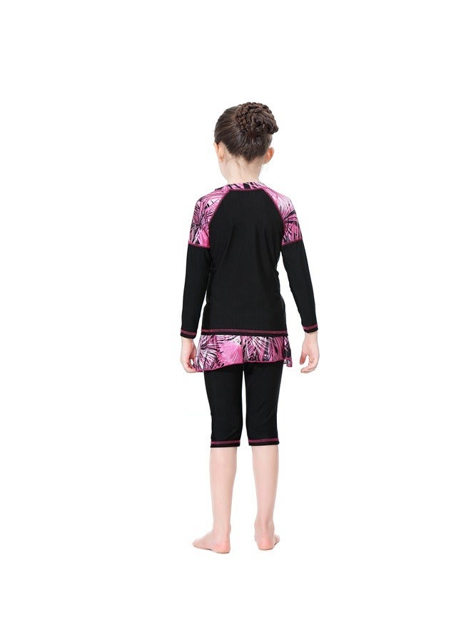 160cm Girl Modest Swimwear Islamic Burkini Swimming Costume Parent-Child Muslim Swimsuit - Image 5