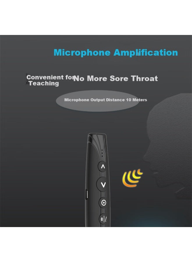 Noomya N98 Blue Ai Smart Voice Wireless Amplifying Page-turning Pen With Microphone, Multifunctional For Teachers, Compatible With Seewo Honghe Page-turning Device, Writing Laser Pointer With Microphone, Bluetooth Page-turning - Image 2
