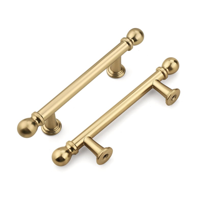 Orger 10 Pack 3 Inch(76mm) Champagne Bronze Cabinet Pulls Heavy Duty,Kitchen Cabinet Handles Hardware Zinc Alloy,Vintage Handles for Bathroom Dresser Drawer - Image 1
