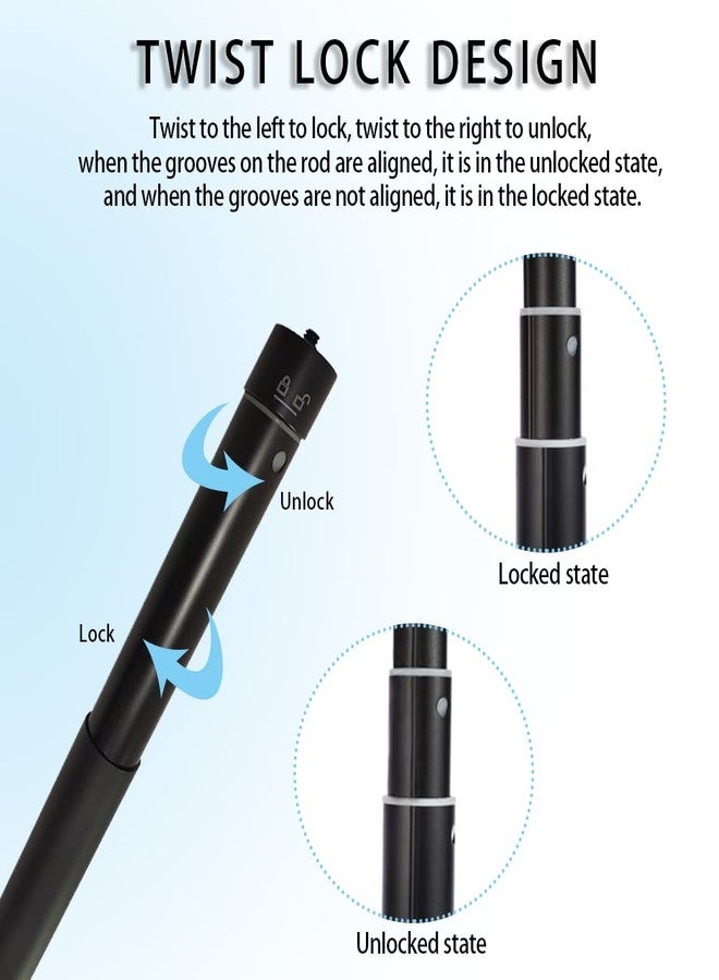 VVHOOY 15-66.2 inch Invisible Long Selfie Stick,1/4" Extended Monopod Pole Compatible with GoPro Hero 13 12 11 10 9 8 7 Insta360 X5 X4 AKASO EK7000 Brave 4 7 LE DJI Osmo Action 5 Pro 4 ODDV Action Camera - Image 4