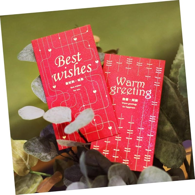 أكياس الظروف الصينية الحمراء 36 حزمة، ظروف نقدية كلاسيكية للمناسبات الخاصة - Image 5