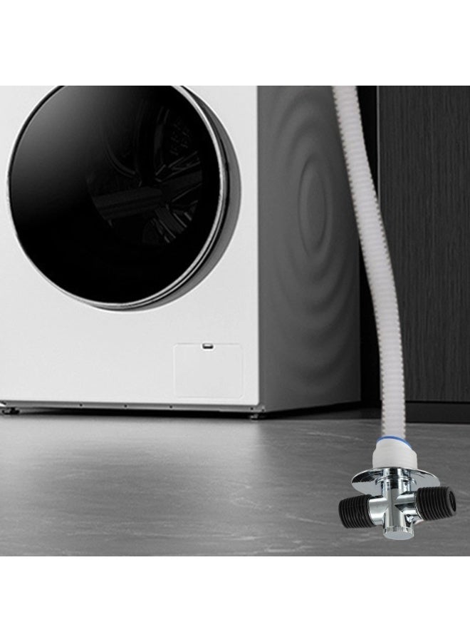 LUSHA Washing Machine 3-in-1 Sewer Tee Connector – Anti-Odor Floor Drain Adapter for Multi-Hose Water Drainage - Image 3